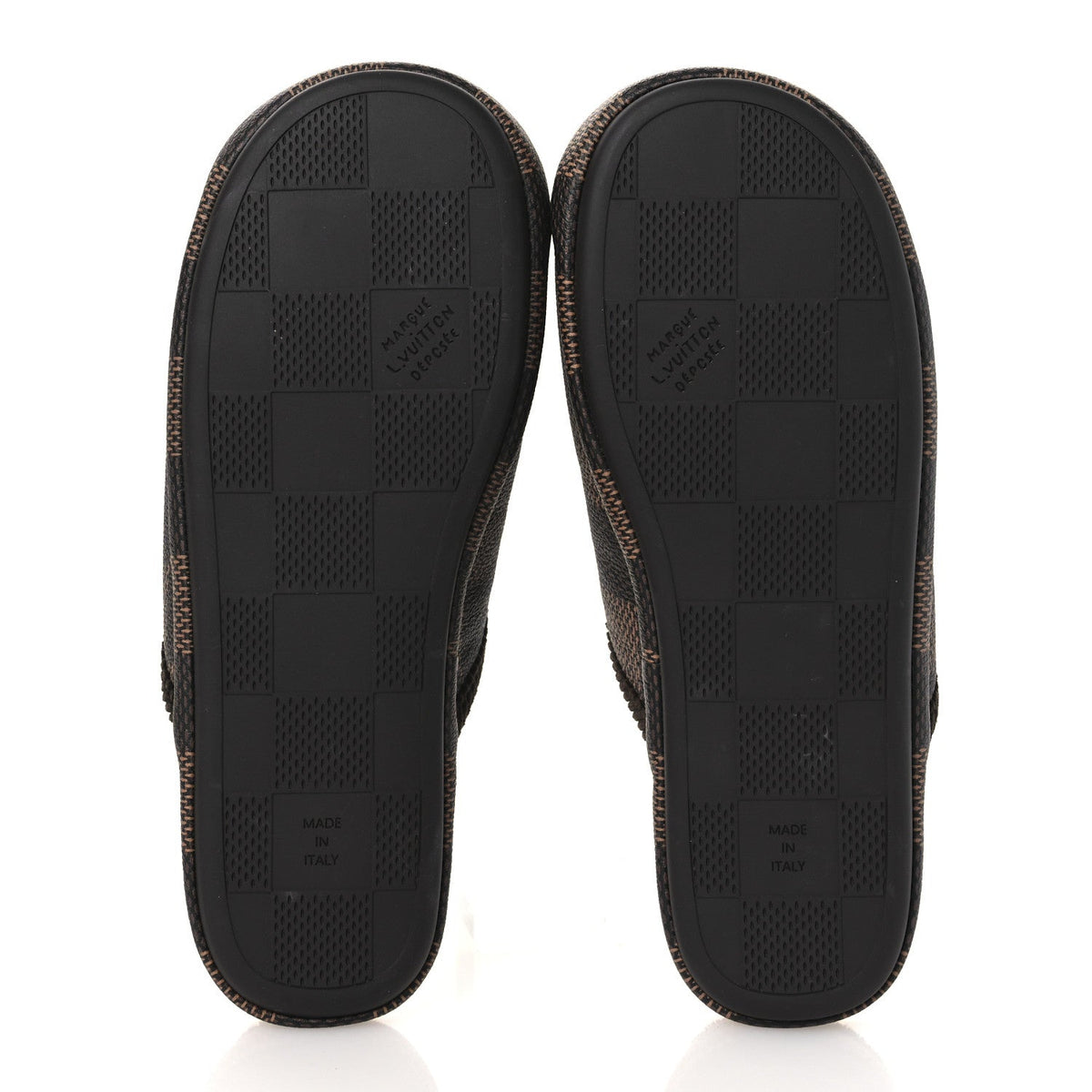 Damier Ebene Palace Slippers 8 Mocha