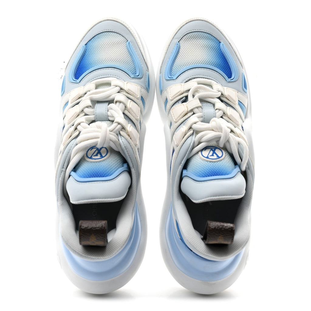 Calfskin LV Archlight Gradient Sneakers 38 Light Blue