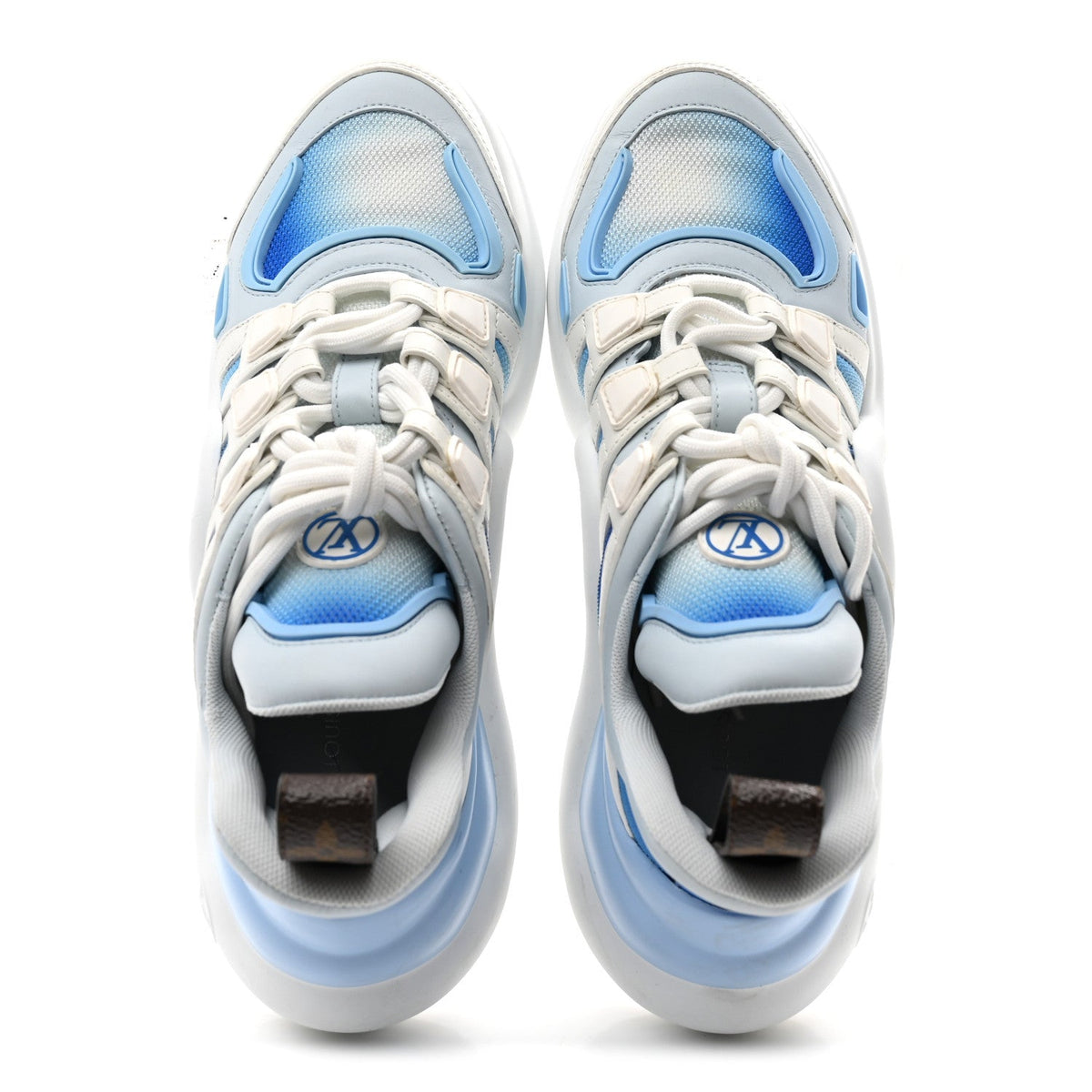 Calfskin LV Archlight Gradient Sneakers 38 Light Blue