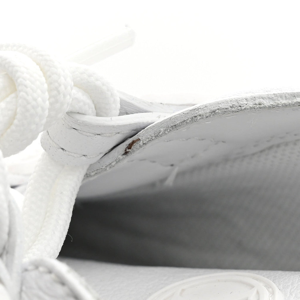 Monogram Calfskin Womens LV Sneakerina 38 White