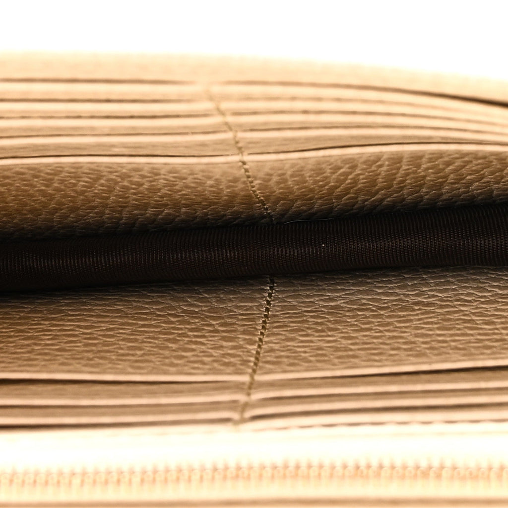 Dollar Calfskin Interlocking G Chain Wallet Ivoire