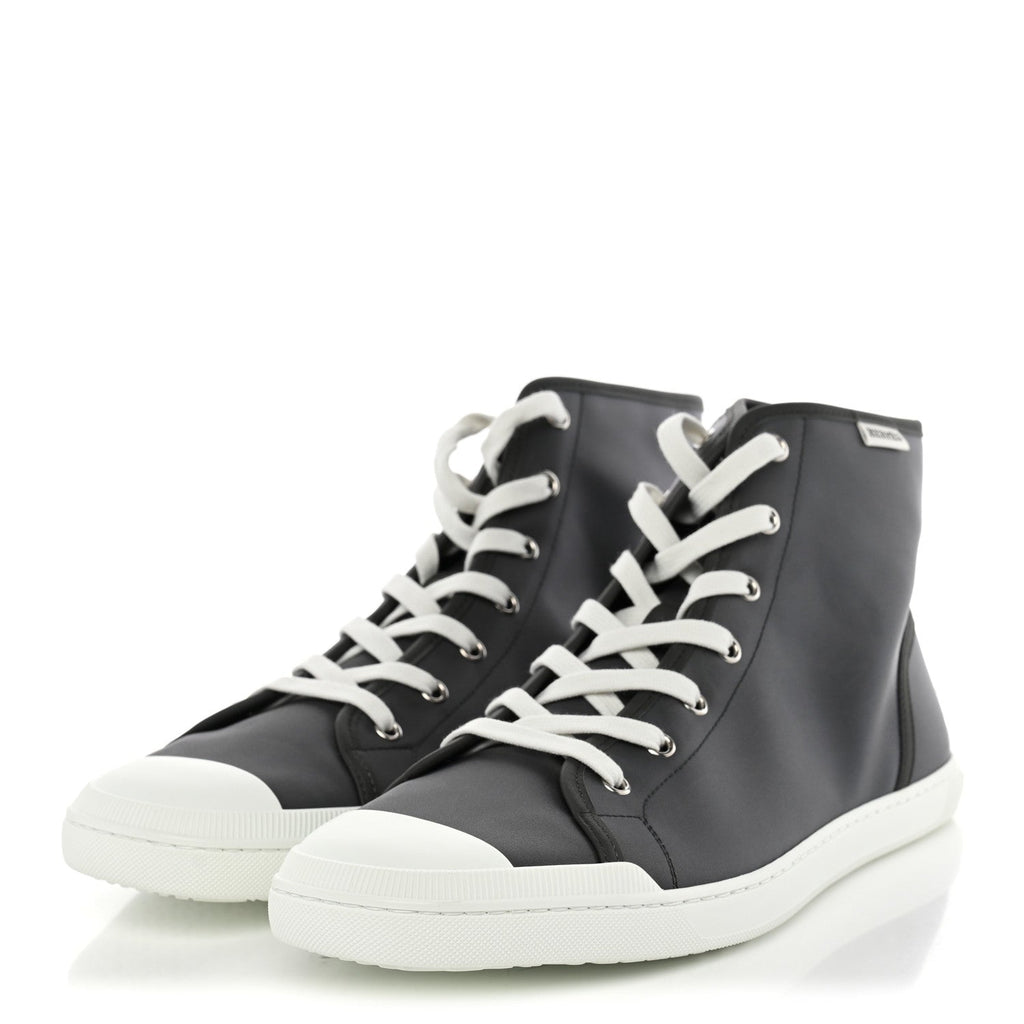 Nylon Mens Express High Top Sneaker 44 Gris Meyer White