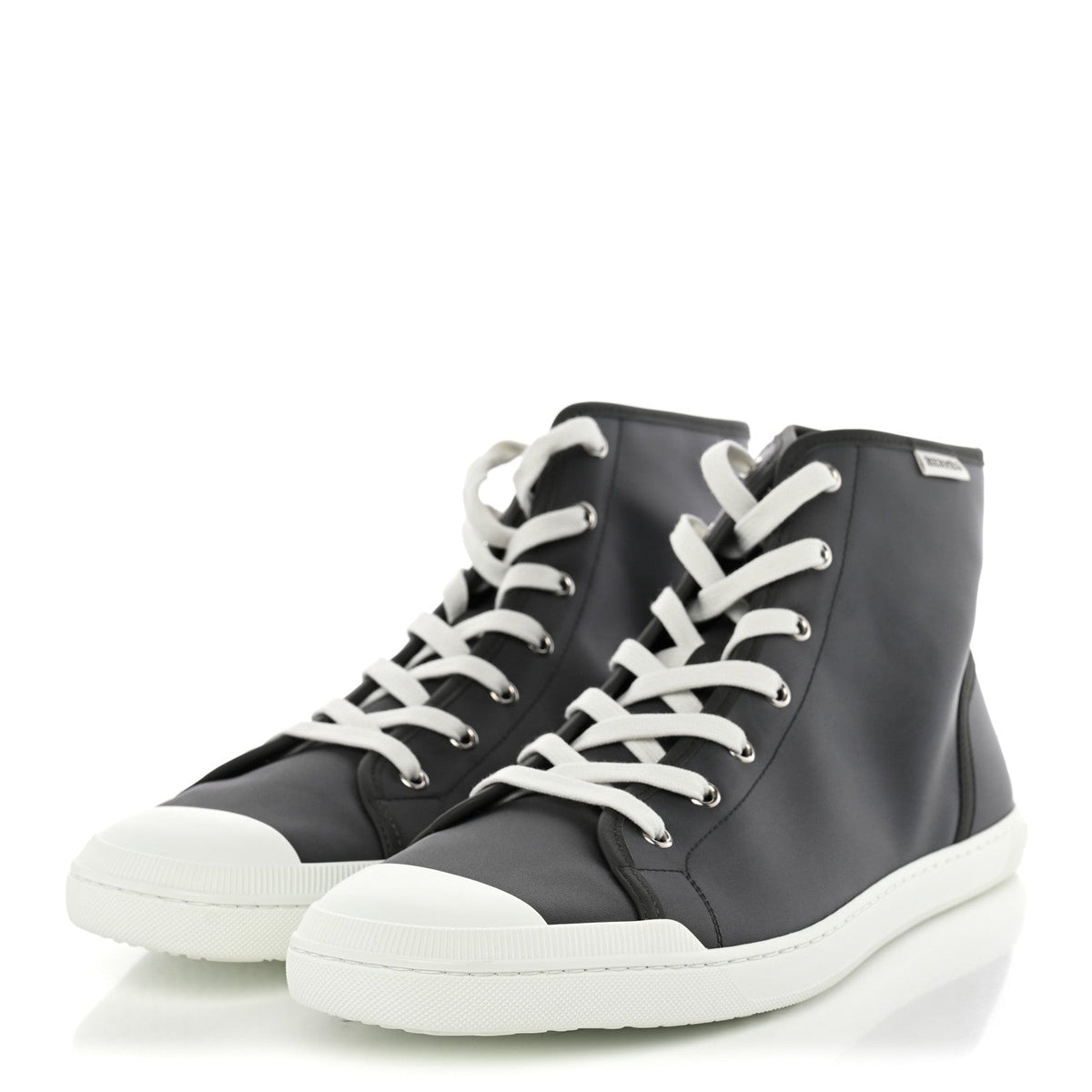 Nylon Mens Express High Top Sneaker 44 Gris Meyer White