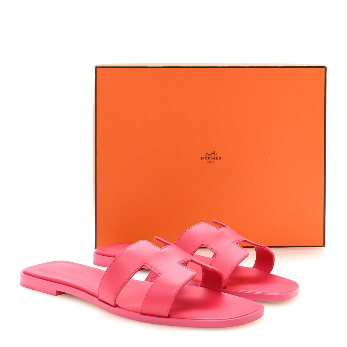 Box Calfskin Oran Sandals 40 Rose Vinicunca