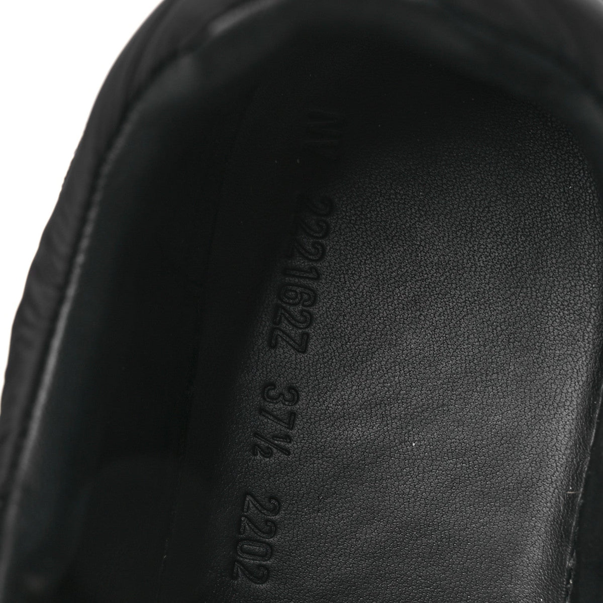 Air Mesh Suede Goatskin Bouncing Sneakers 37.5 Black Orange