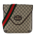 GG Supreme Monogram Web Medium Neo Vintage Flap Messenger Bag Beige New Acero