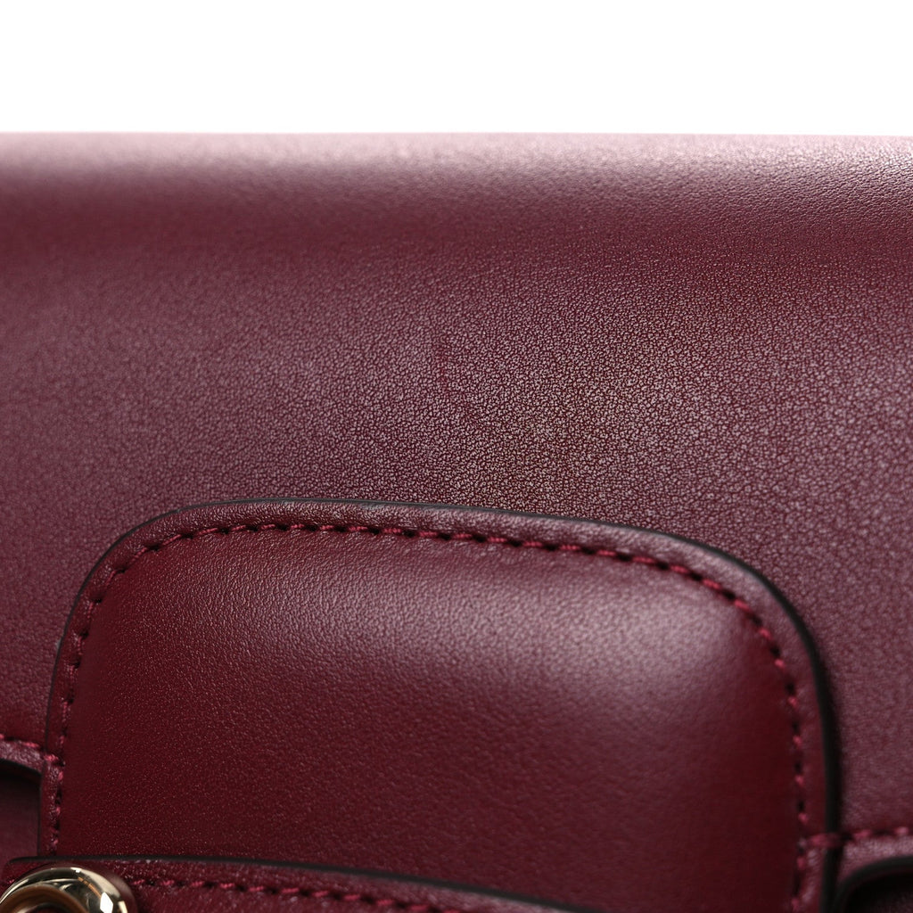 Arabella Calfskin Horsebit 1955 Shoulder Bag Rosso Ancora