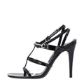 Nappa Regent Strappy Horsebit Sandals 39.5 Black