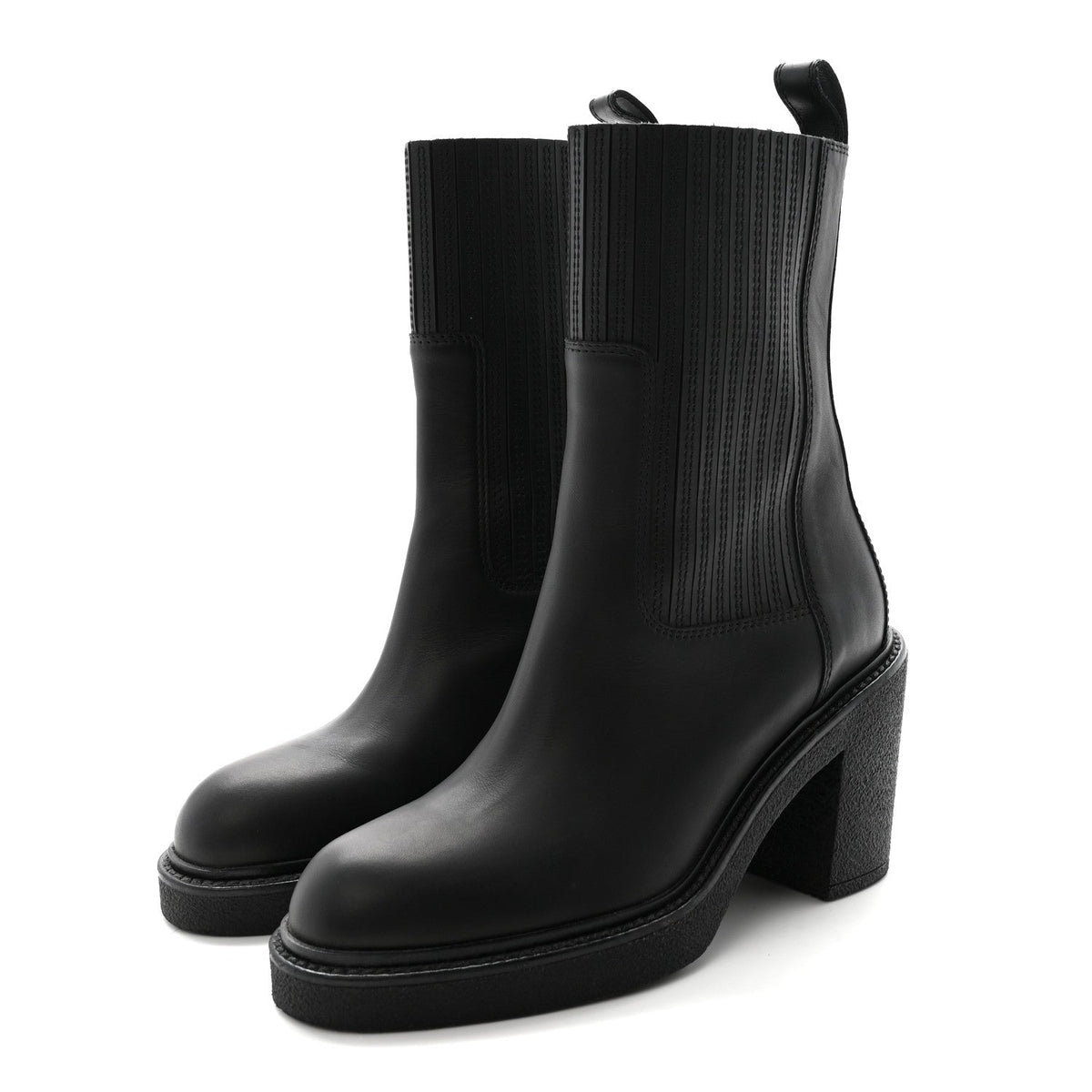 Calfskin Donia 70 Ankle Boots 36 Black