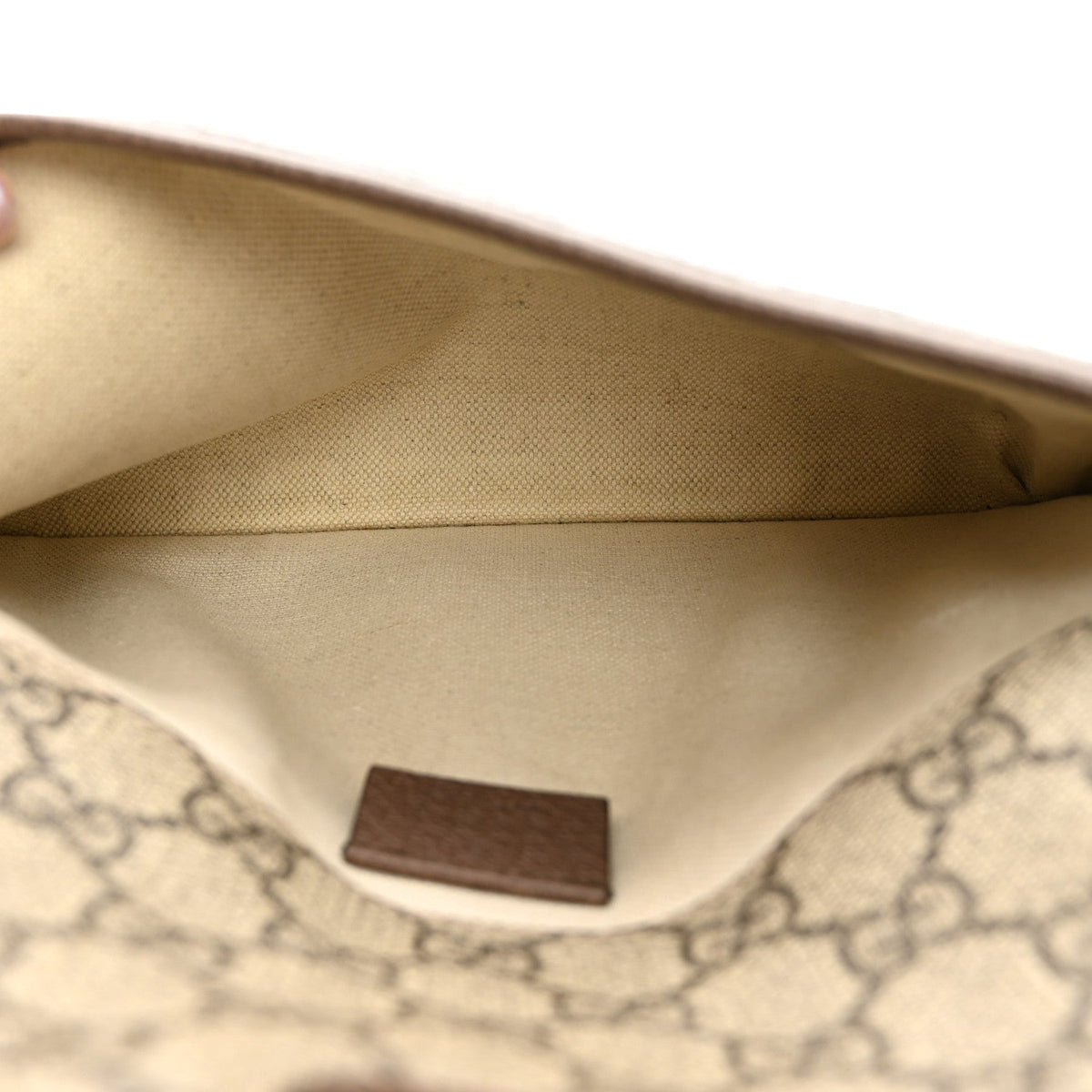 GG Supreme Monogram Neo Vintage Web Belt Bag Brown