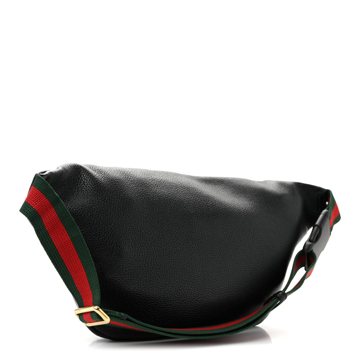 Grained Calfskin Logo Belt Bag Black