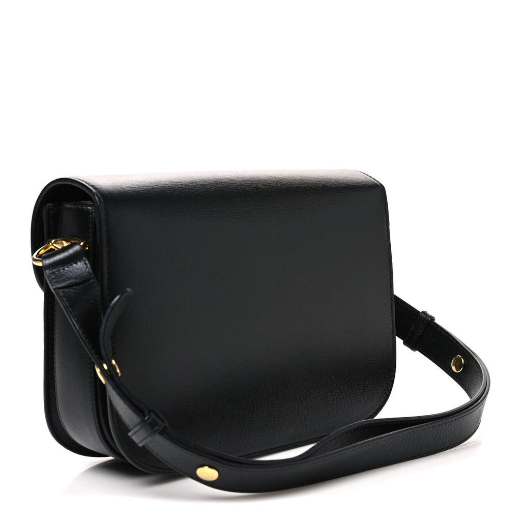 Azalea Calfskin Horsebit 1955 Shoulder Bag Black Black