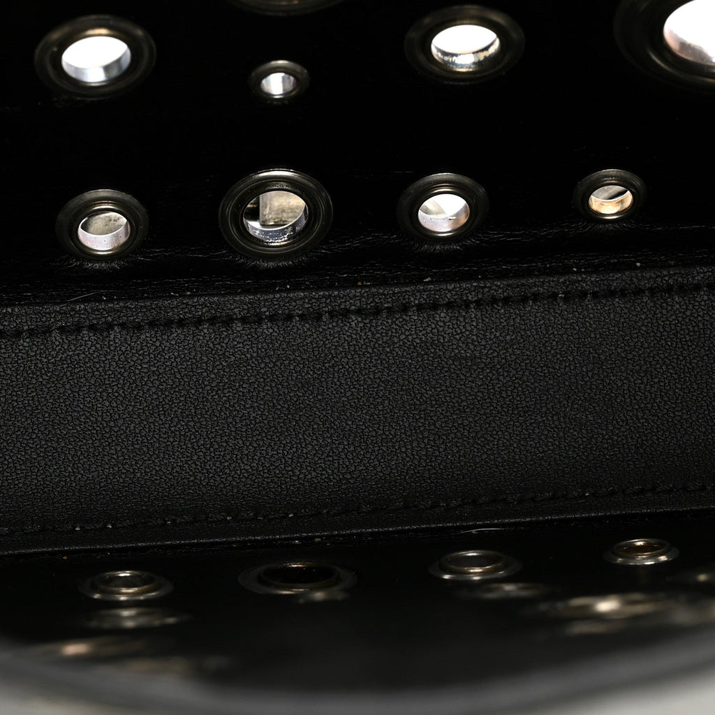 Calfskin Ha Ha Ha Jackie 1961 Eyelet Hobo Black