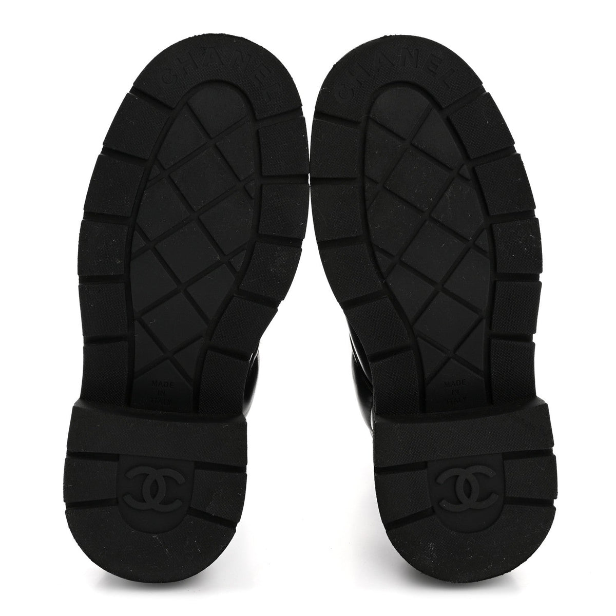 Lambskin Calfskin Quilted Lace Up Combat Boots 38 Black