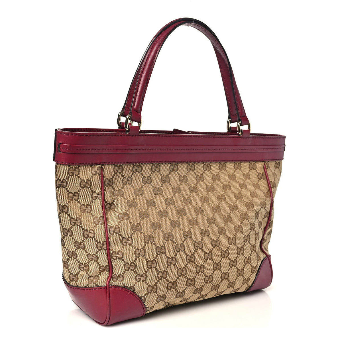 Monogram Web Medium Mayfair Tote Cherry
