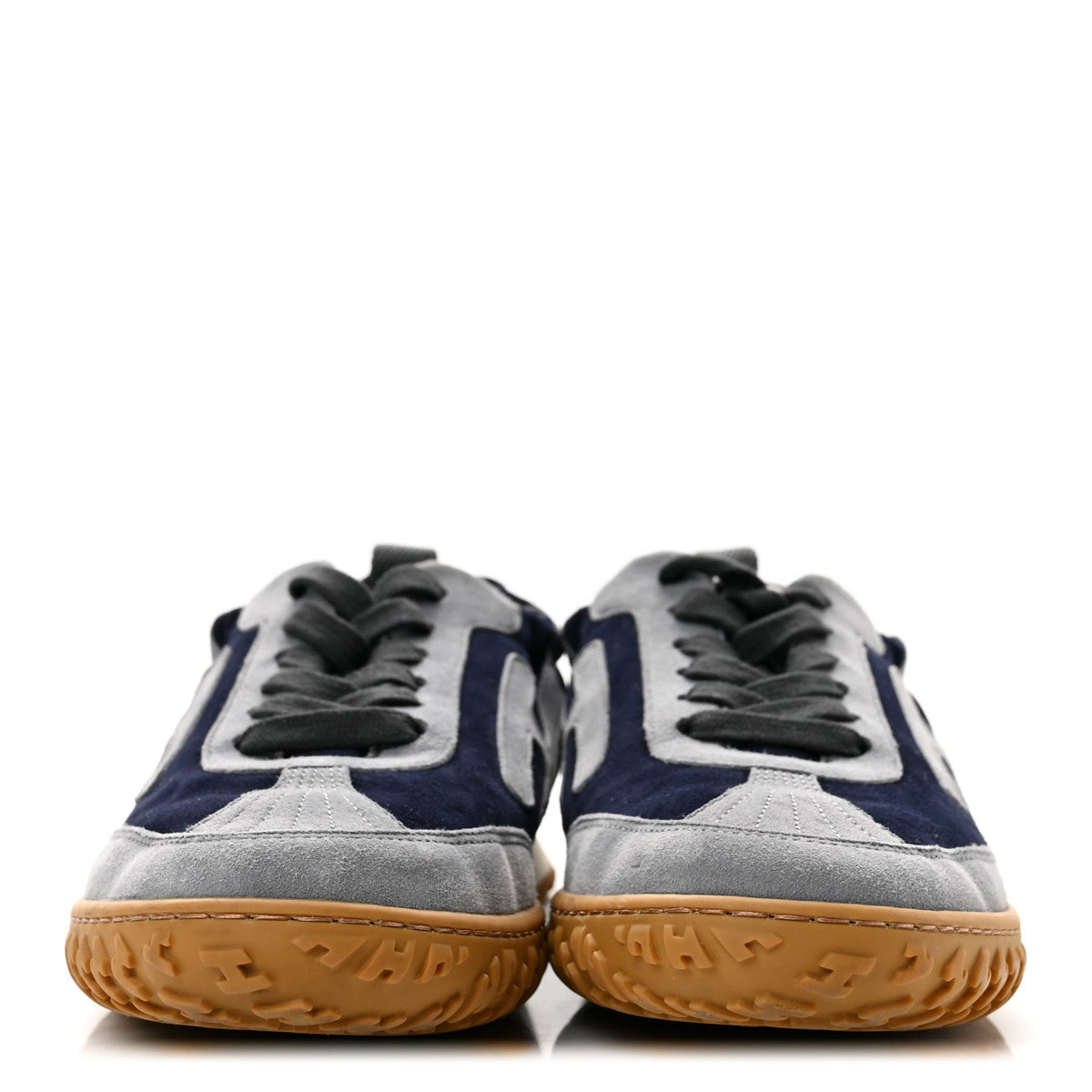 Suede Goatskin Jet Sneakers 35 Marine Gris Orage