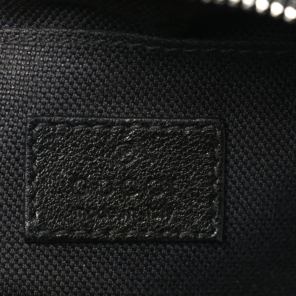 Sakai Be Green Calfskin Diagonal Stitched Mini Blondie Shoulder Bag Black