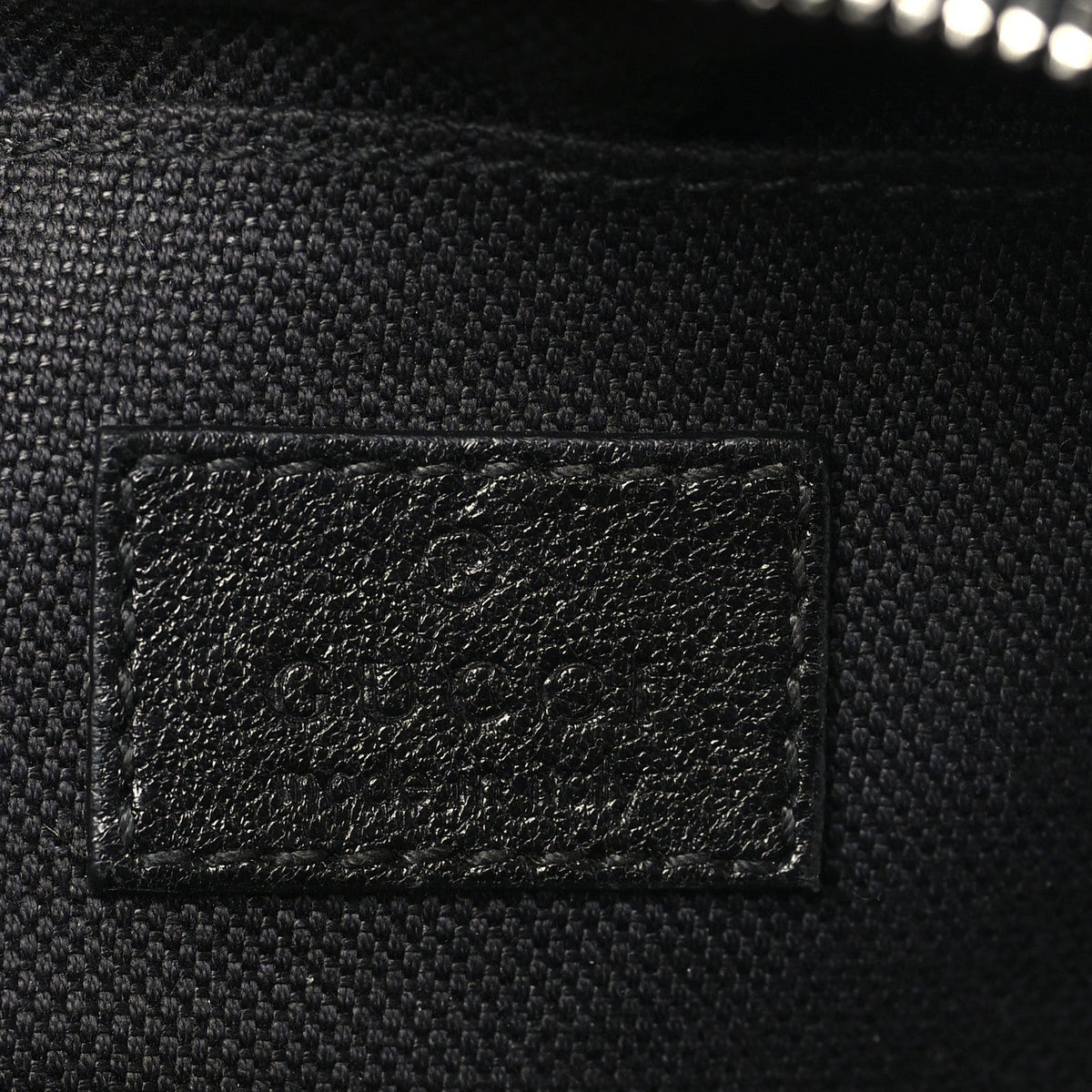 Sakai Be Green Calfskin Diagonal Stitched Mini Blondie Shoulder Bag Black