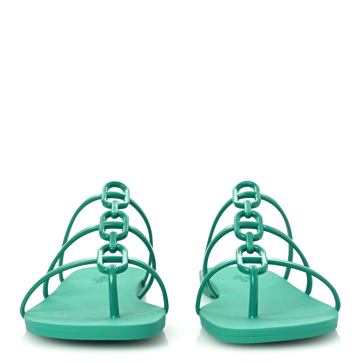 Rubber Womens Mykonos Sandals 37 Vert Tourmaline