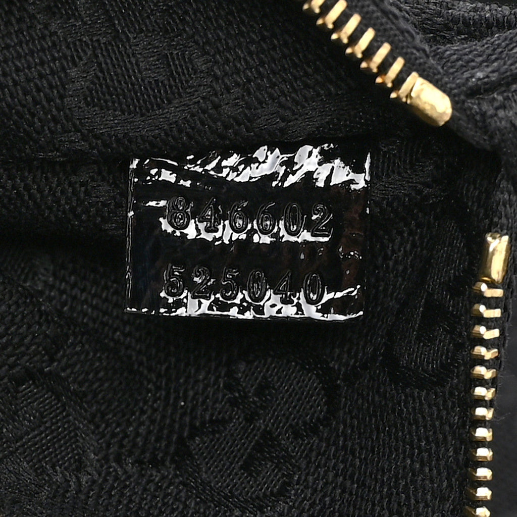 GG Monogram Bamboo Reversible Tote Black