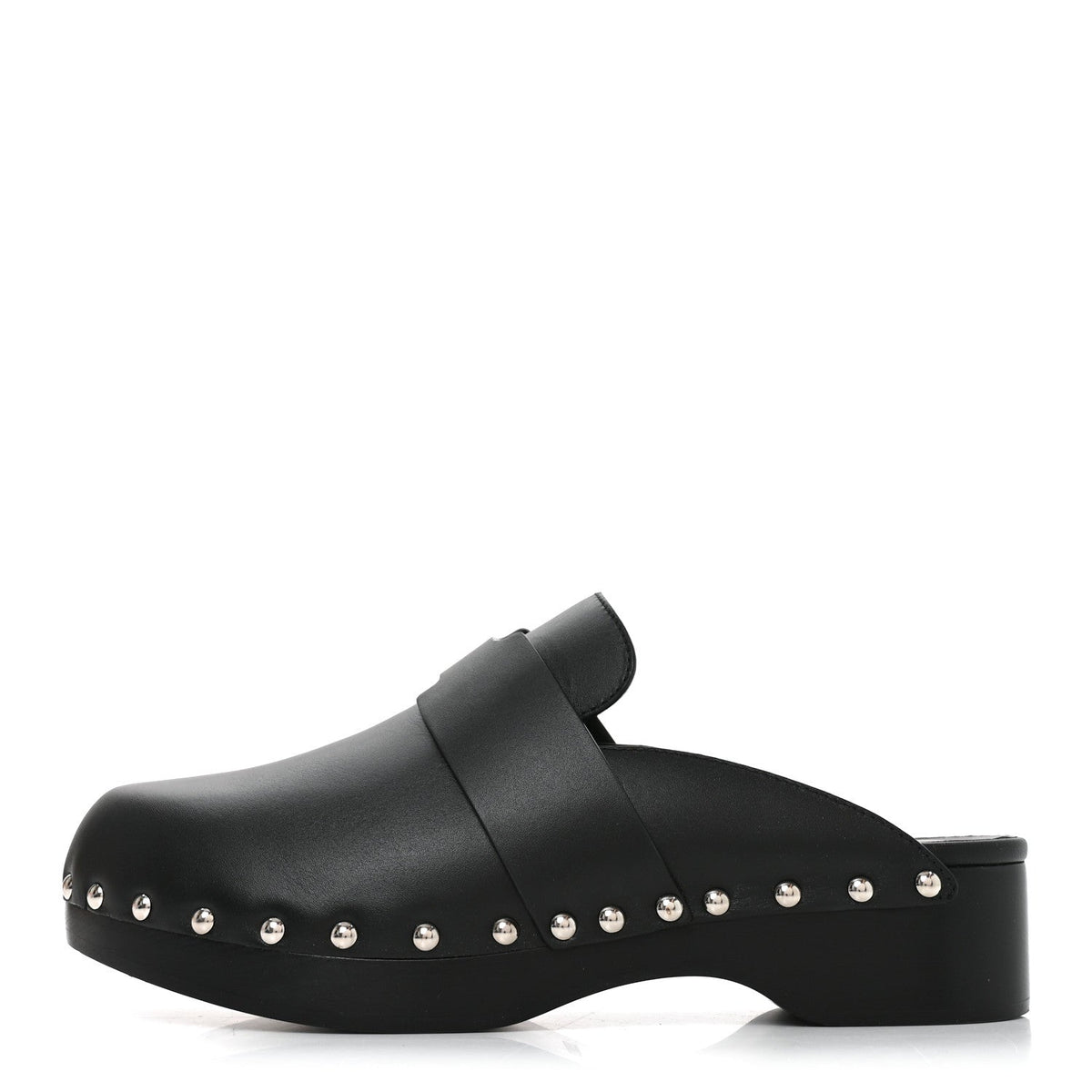 Calfskin Calya Mules 37 Black