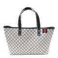 GG Plus Monogram Medium Signature Web Loop Tote Navy