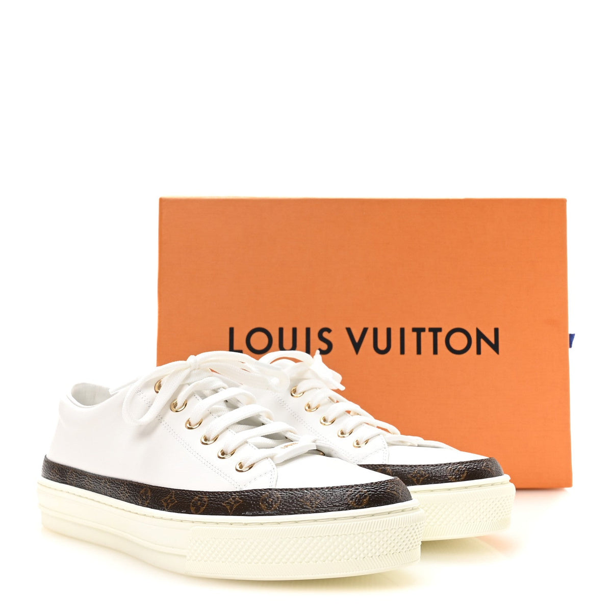 Monogram Womens Stellar Sneakers 39.5 White