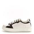 Calfskin Embossed Monogram Time Out Sneakers 39 White