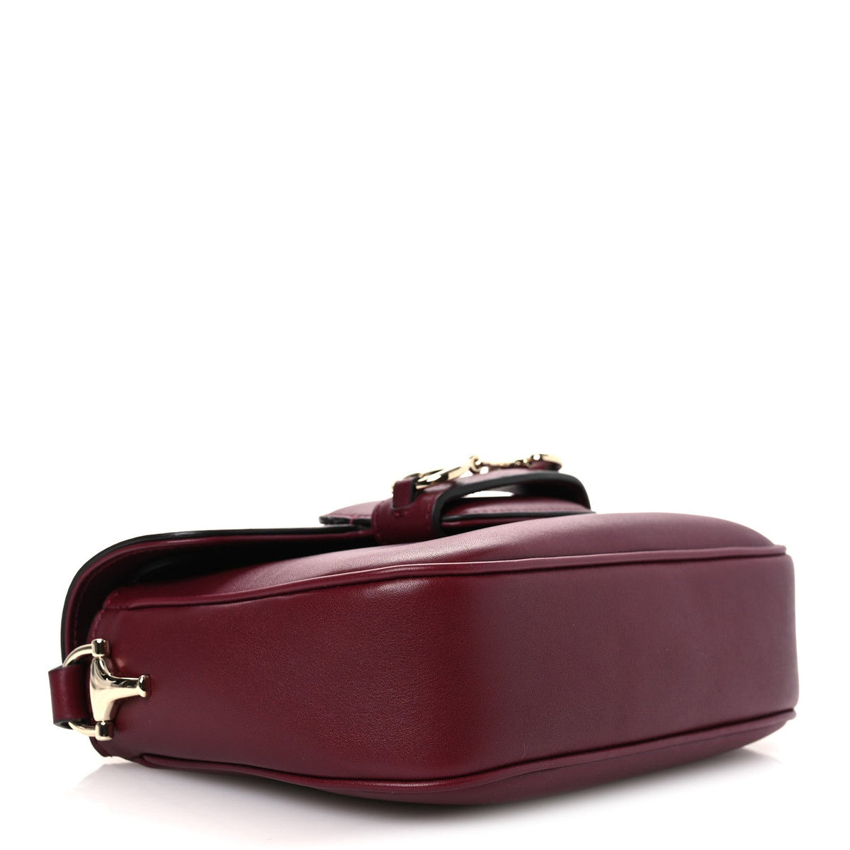 Arabella Calfskin Horsebit 1955 Shoulder Bag Rosso Ancora