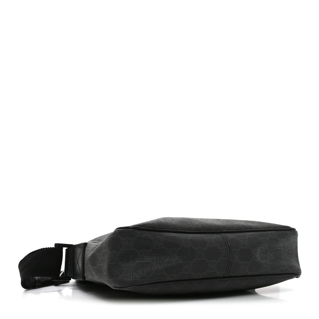 GG Supreme Monogram Messenger Bag Black Grey