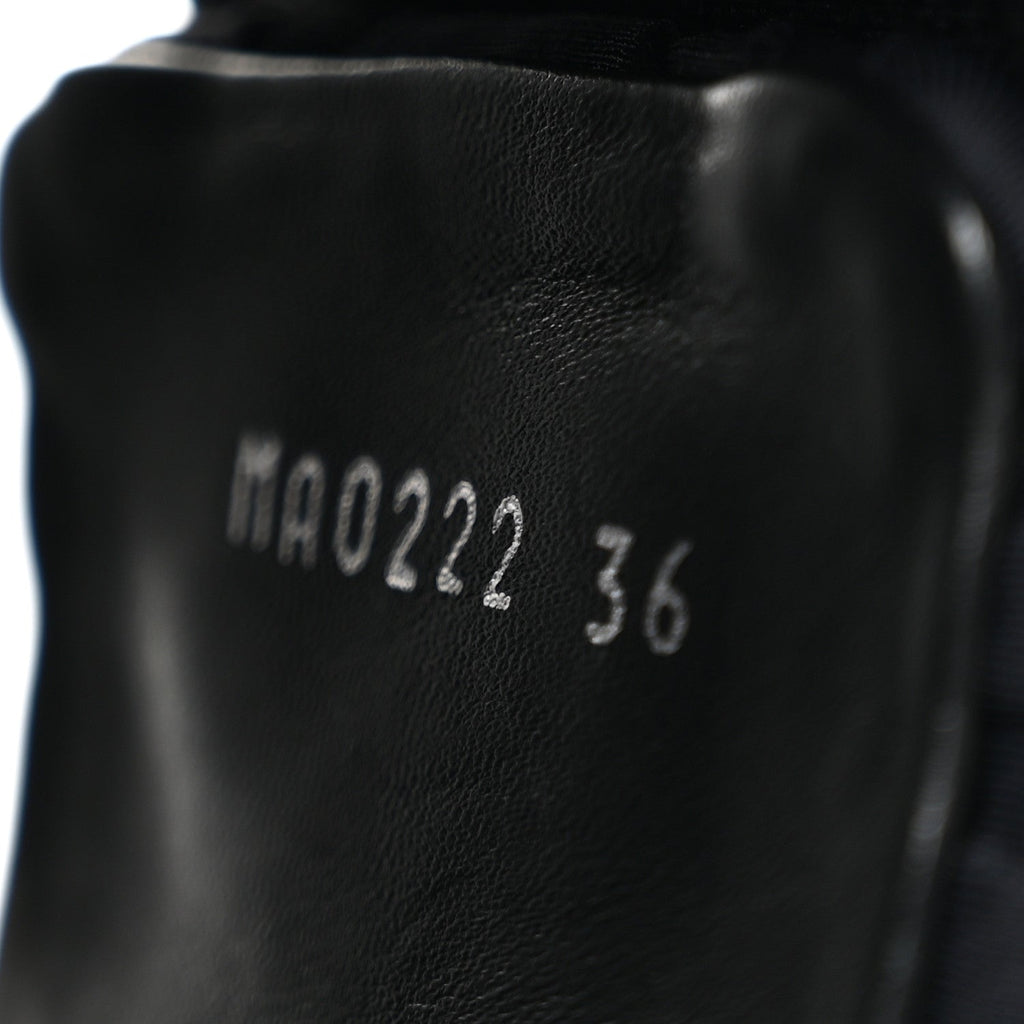 Technical Fabric Embossed Monogram Pool Pillow Comfort Mules 36 Black