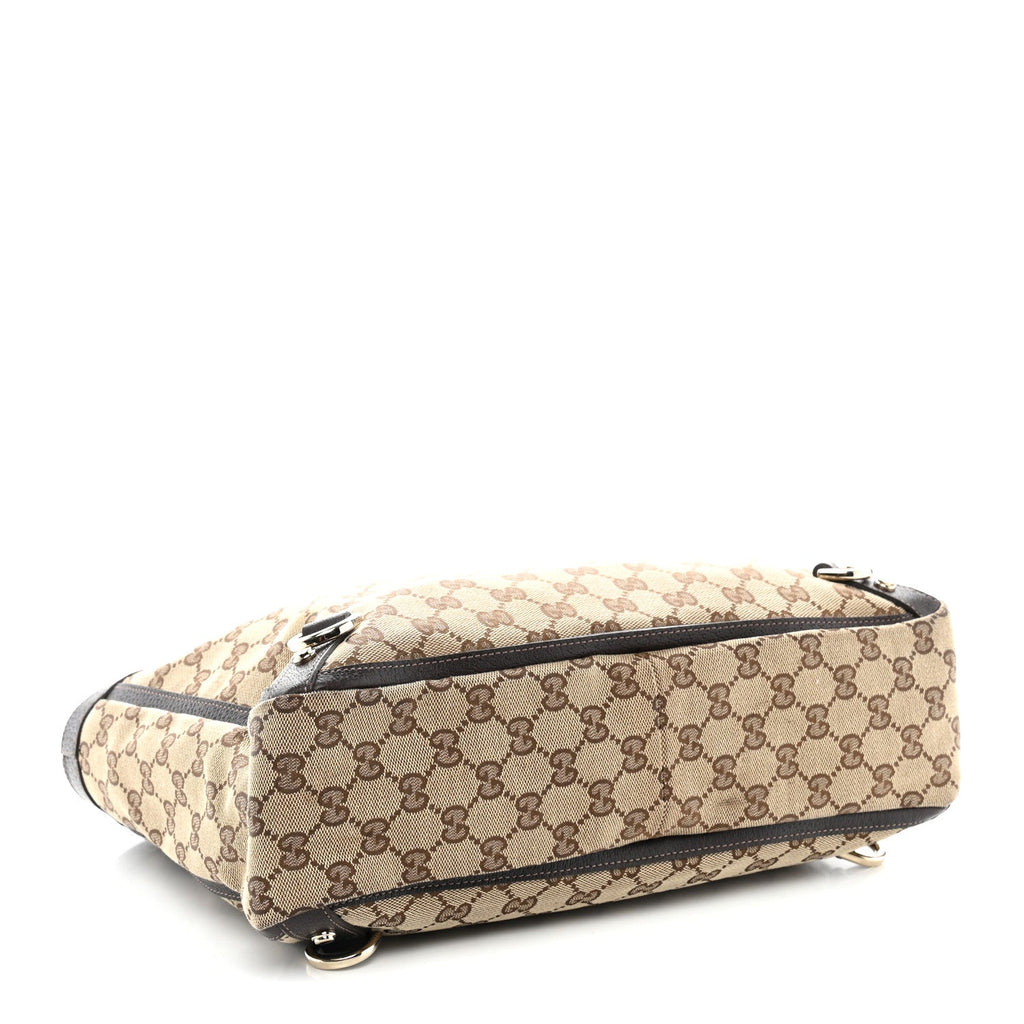 Monogram Medium Abbey Tote  Brown