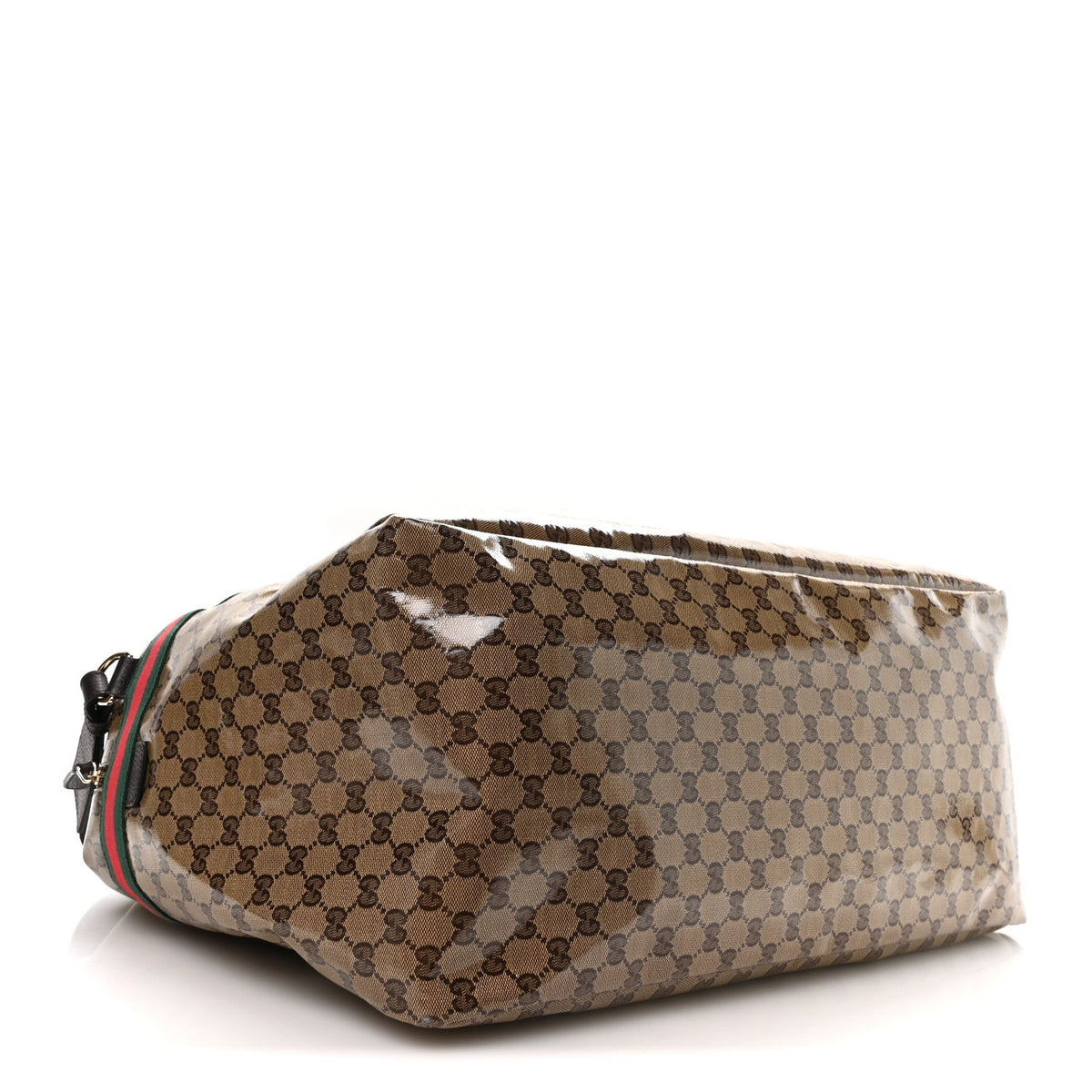 Crystal Monogram Web Large Carry On Duffle Bag Brown