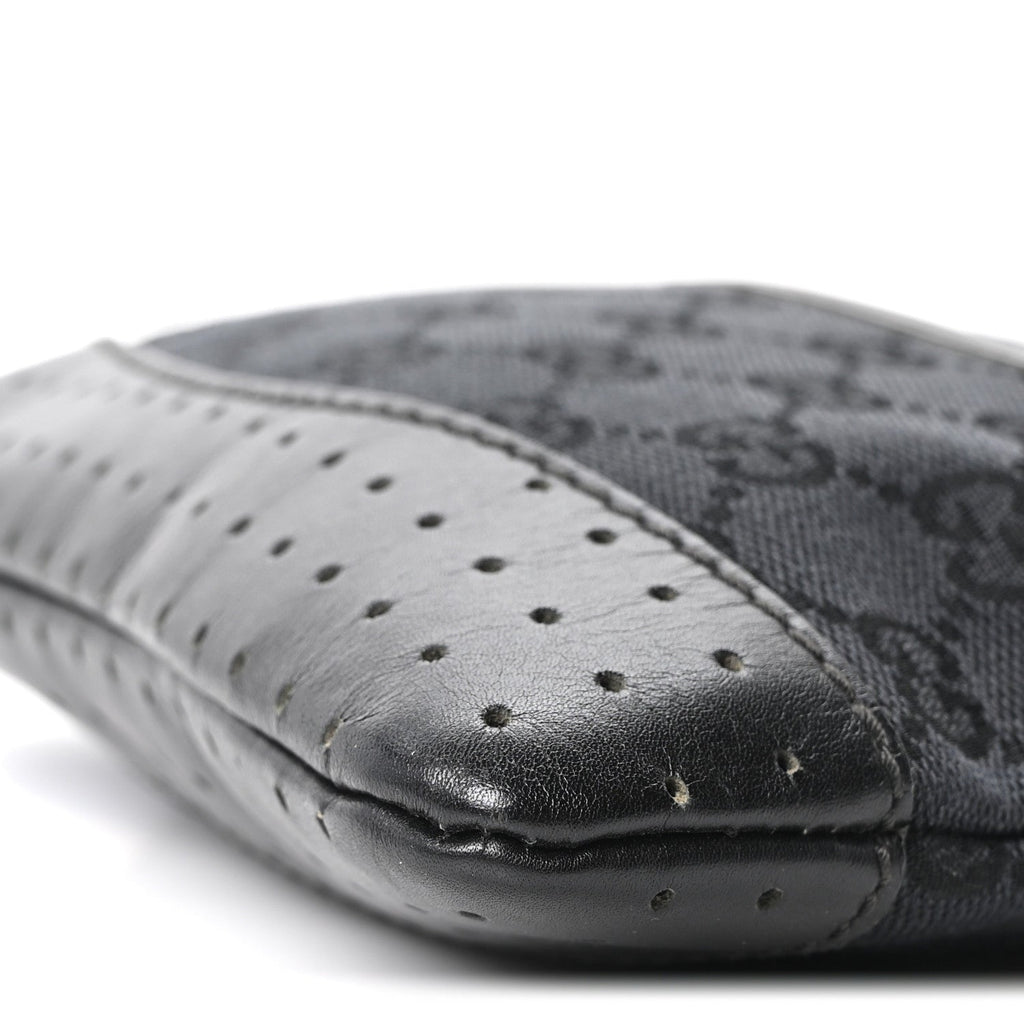 Monogram Small Perforated Messenger Black