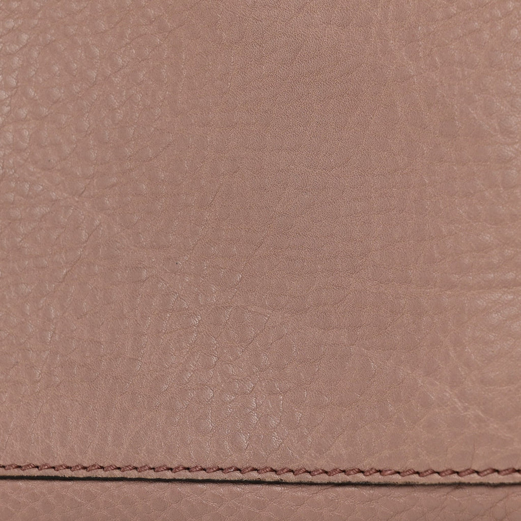 Pebbled Calfskin Medium Soho Chain Shoulder Bag Antique Rose