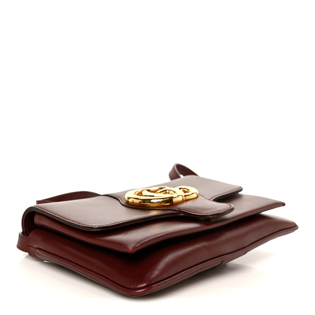 Vitello Palmellato Lux Small Arli Flap Shoulder Bag Vintage Bordeaux