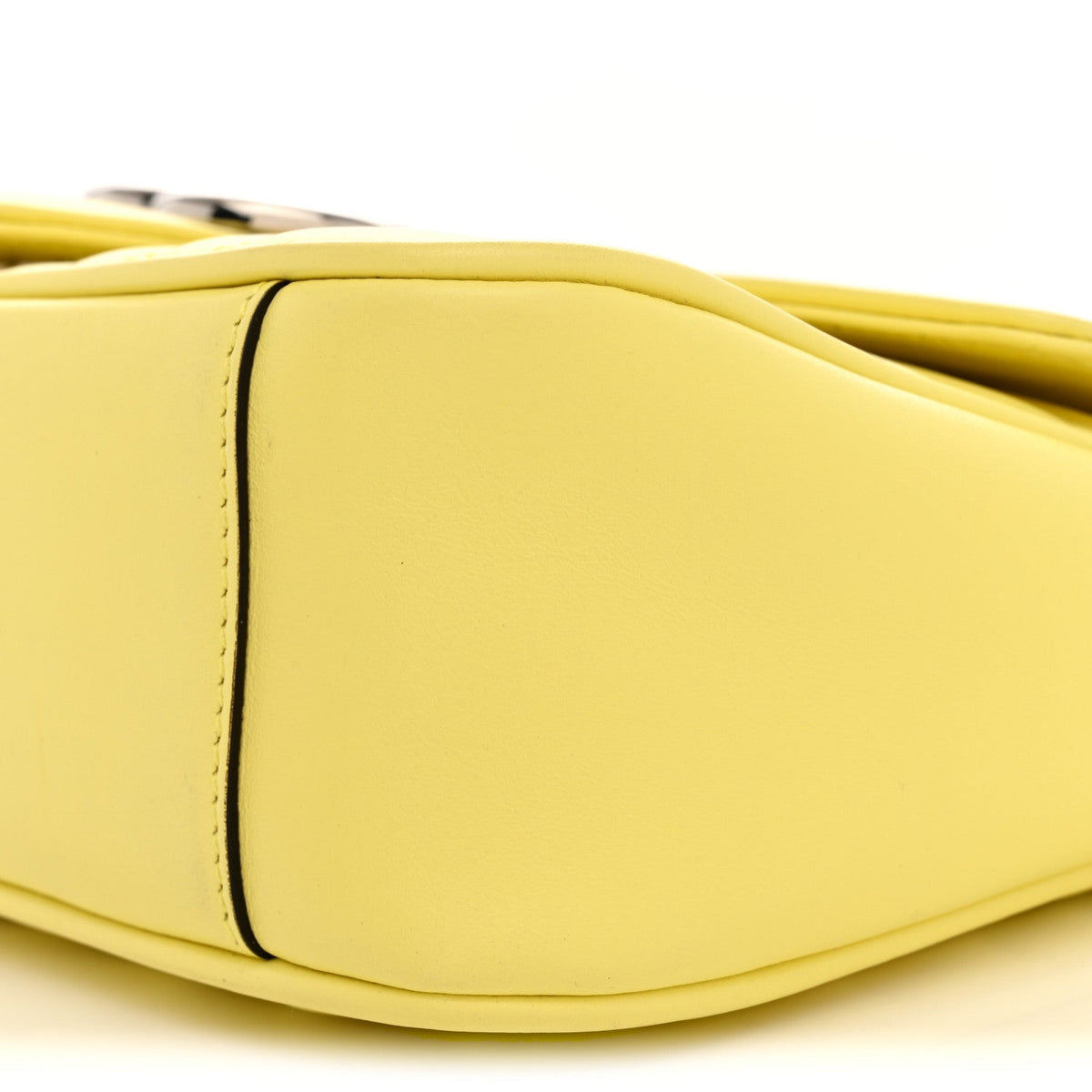 Calfskin Matelasse Small GG Marmont Shoulder Bag Banana