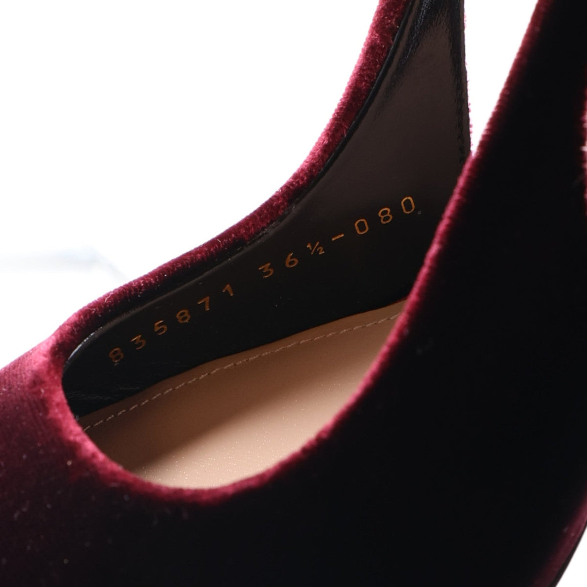 Velvet Crystal Nappa Charlotte Slingback Pumps 36.5 New Vineyard