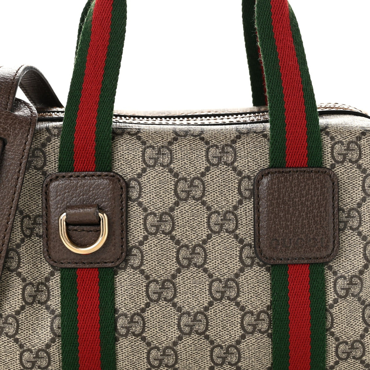 GG Supreme Web Mini GG Top Handle Bag Beige Ebony New Acero