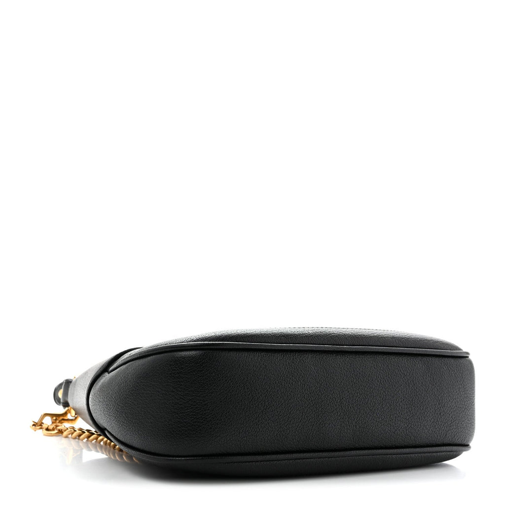 Goatskin Small Aphrodite Shoulder Bag Black