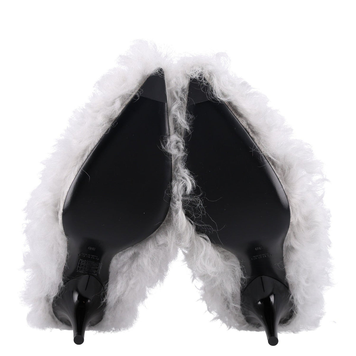 Shearling Musa Pumps 38 Alpy Gray