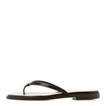 Goatskin CC Times Square Thong Sandals 36.5 Brown