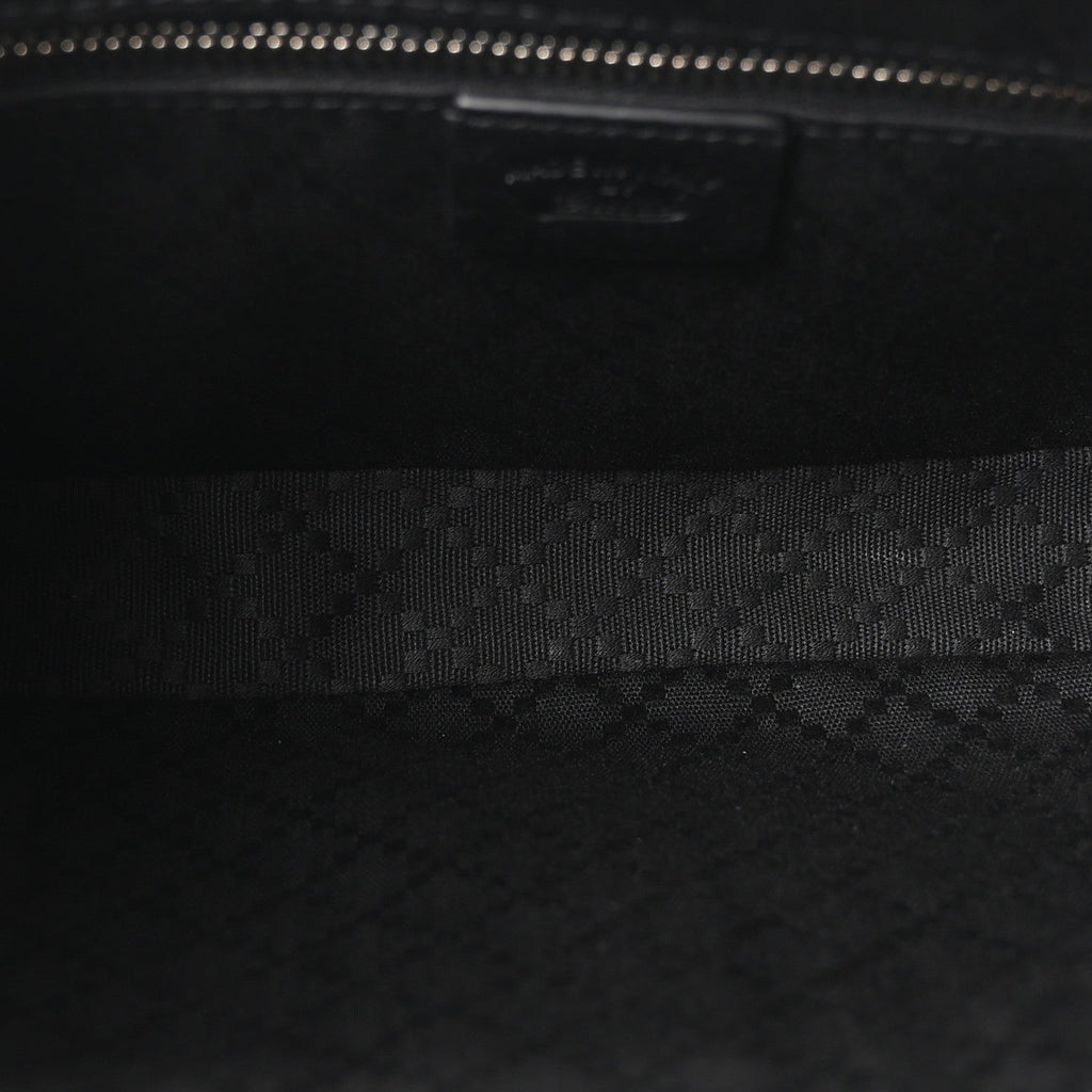 Calfskin Web Small Lunetta Crossbody Bag  Black