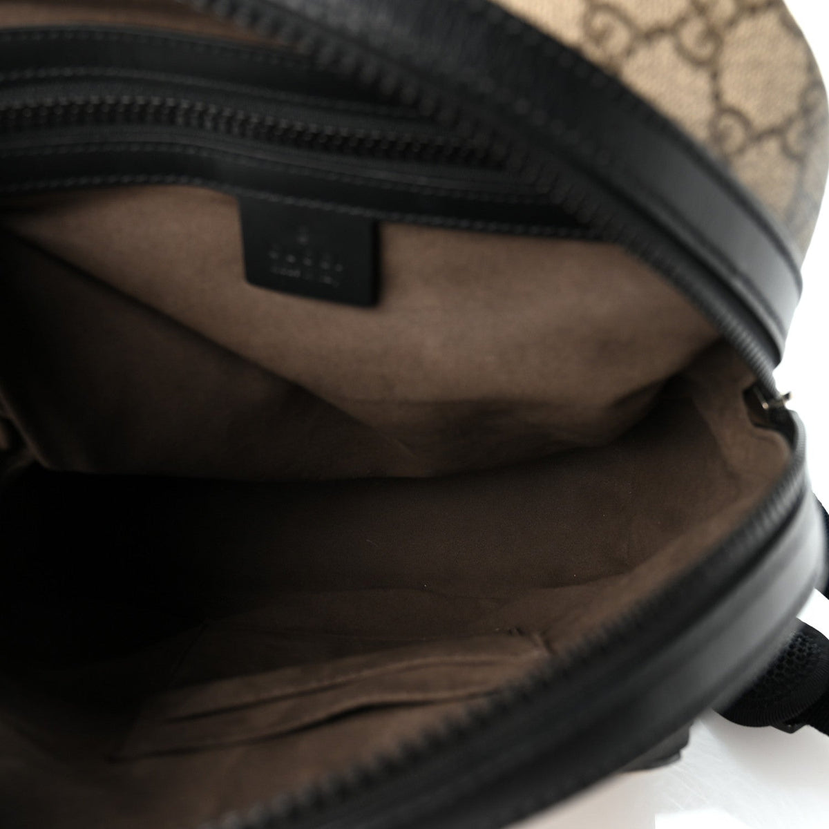 GG Supreme Monogram Small Eden Day Backpack Black