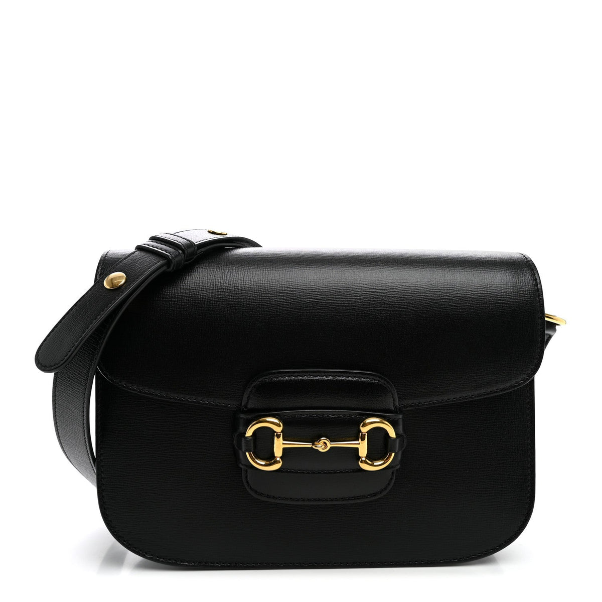 Azalea Calfskin Horsebit 1955 Shoulder Bag Black
