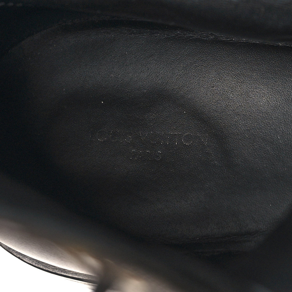 Calfskin Monogram Wonderland Flat Ranger Boots 40.5 Black