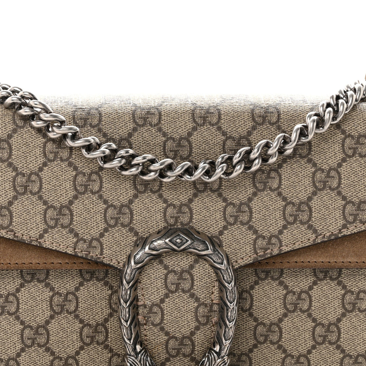 GG Supreme Monogram Small Dionysus Shoulder Bag Taupe