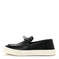 Calfskin Game Slip On Sneakers 37 Black