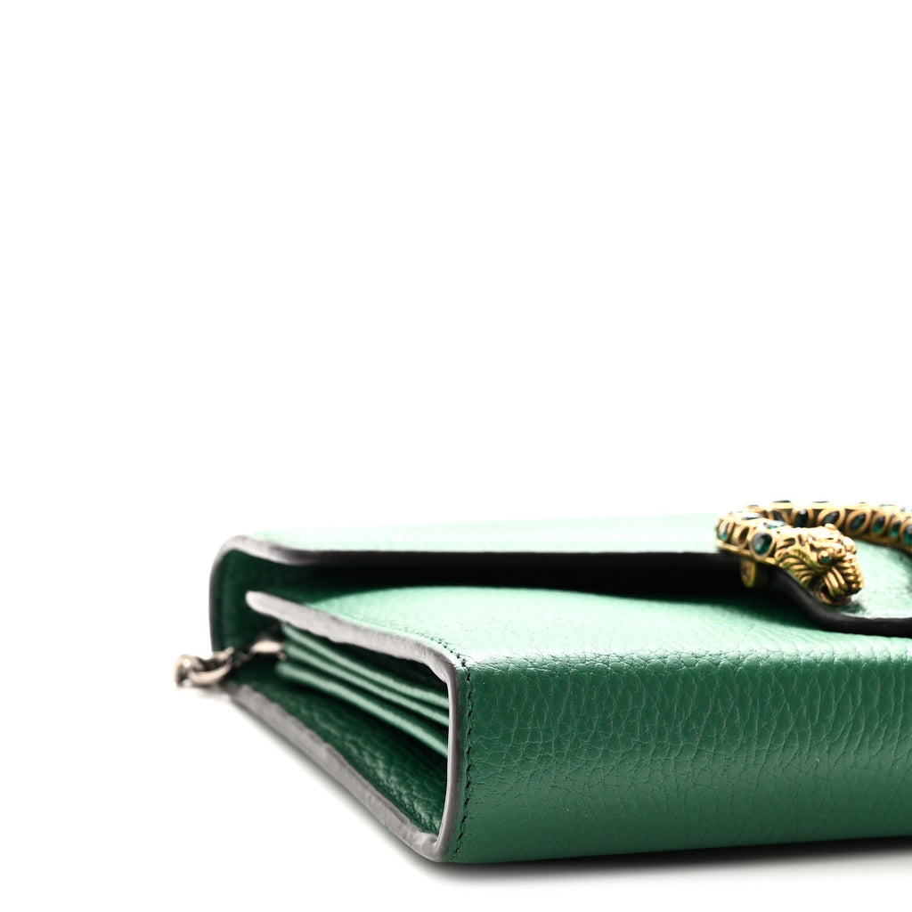 Calfskin Mini Dionysus Chain Wallet Emerald