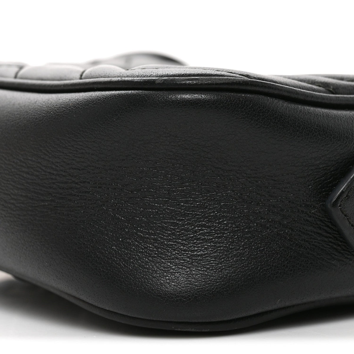 Calfskin Matelasse Small GG Marmont Chain Shoulder Bag Black
